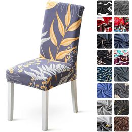 Chair Covers Printing Stretch Spandex Washable Removable Slipcovers Protector For Home Dining Room Banquet Universal Size