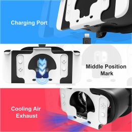 Accessories VR Goggles Headset Upgraded With Adjustable HighDefinition Lens Head Strap Compatible For Switch OLED Game Console Accessoires