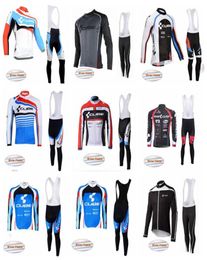 CUBE team mens mtb cycling Winter Thermal Fleece long sleeve jersey bib pants sets Breathable ropa ciclismo hombre 12150773268111723063