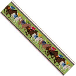 Horse Racing Party Linen Table Runner Holiday Dining Room Kitchen Home Decor Farmhouse Outdoor Picnic Coffe Dining Table Decor