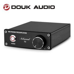 Amplifier Douk Audio T3 HiFi MM RIAA Phonograph Preamplifier RIAA Home Record Player Phono Stage Preamp Turntable Amplifier Volume Control