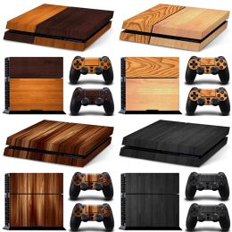 Stickers FOR ps4 decal New Arrival wood designs PS4 Skin Sticker For PS4 Console Controller PS4 Stickers Decal