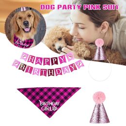 Dog Apparel Birthday Party Set Cotton Material Very Soft And Comfortable Perfectly Suitable