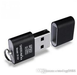 New Portable Mini USB 20 Micro SD TF TFlash Memory Card Reader Adapter Flash Drive SD flash memory Whole Black2155490