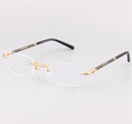 Unframed male MB492 pure titanium super light business casual frame without screw glasses frame eyeglasses6752541