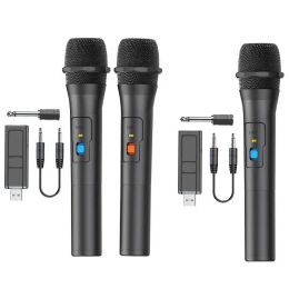 Microphones Wireless Microphone Karaoke Handheld Cordless Microphone System With USB Receiver Multipurpose Mic For Karaoke Machine And Mixer