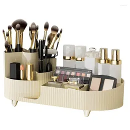 Storage Boxes Vanity Makeup Holder Multipurpose Large Divided Stand For Lipsticks Eyeliner Pen Eyebrow Pencil Cosmetics Countertop