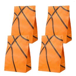 Gift Wrap 30pcs Basketball Party Present Bags School Carnival Reward Sports Birthday Supplies For Theme Favors