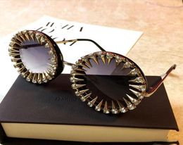 Sunglasses Luxury Diamond Round Crystal Women Vintage Brand Sun Glasses Men Shades Ladies Oculos Feminino Lentes Gafas De Sol14675047
