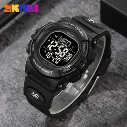SKMEI Waterproof Sport Watch for Man Outdoor Stopwatch Countdown LED Electronic Watches Original Wristwatch