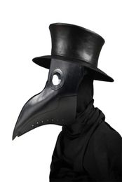 New plague doctor masks Beak Doctor Mask Long Nose Cosplay Fancy Mask Gothic Retro Rock Leather Halloween beak Mask5660684