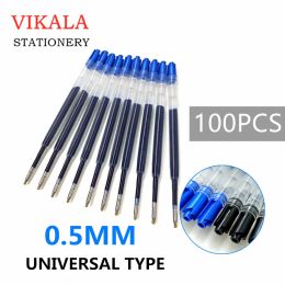 Pens 100pcs 424 black blue ink gel pen refill L98mm Recharge replacement for Metal ballpoint pen Neutral refills office school supply