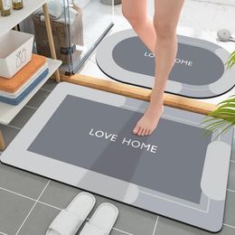 Bath Mats 1PCS A Set Of 2 PartsBathroom Water Cushion Antiskid Contracted And Contemporary Bathroom Toilet Mat