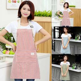 Table Mats And Cotton Sleeveless Apron Linen Oil-proof Kitchen Other For Women With Pockets Cooking