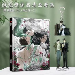 Fiction Green Engraving Like Anime Peripheral Photo Album Collection Chain Standing Badge Poster Card Sticker Toy Gift Box