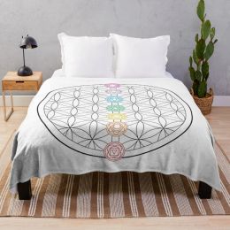 Sacred Geometry Pattern Theme Flannel Throw Blanket Soft Warm Mysterious for Bedroom Living Room Sofa Bed Decor Kids Teens Gifts