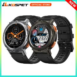 T-Shirt Original KOSPET TANK T2 Ultra Military Smart Watch Men Smartwatch Women Fitness Electronic Watches AMOLED AI Voice AOD Bluetooth