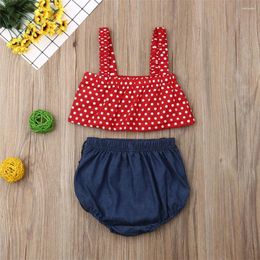 Clothing Sets Born Toddler Baby Girl Tube Tops Ruffle Shorts Pants Outfit Clothes Set