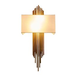 Luxury Style Art Decoration LED Wall Lamp Bedroom Bedside Aisle Indoor Home Light Fixture Gold Plated Wall Lamp 6W E14 Lamp for Li3688588
