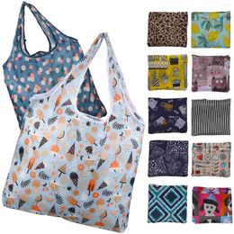 Storage Bags 12 Pcs Shopping Tote Printed Reusable Grocery For Daily