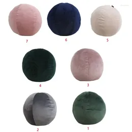 Pillow Nordic For Creative Round Ball Throw Soft Plush Solid Colour Ve