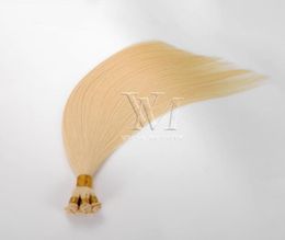 VMAE Brazilian Virgin Raw Natural Black 613 Blonde Handtied 100g Cuticle Aligned Straight handtied handtied Hand Tied Weft Hair E2407792