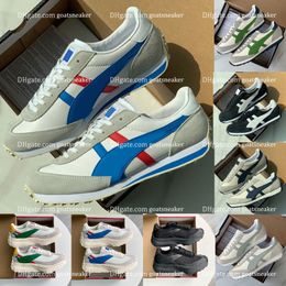 Designer lässige Schuhe Männer ONITSUKASS ASIICS RUNDERSHOUS MENS TRAINS OUTDOOR Casual High Low Mens Schuhe Sneakers Schwarzgrüne Frauen Sport Sneakers Dad Sneakers