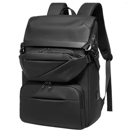 Backpack Man Business Crossbody Chest Bag Set Package Travel USB Schoolbag Laptop Storage Shoulder Pack Student Knapsack Handbag