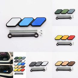 New Tri-color 3 Badge Emblem Toyota for Tacoma 4runner Tundra Highlande Modified Decorative Strip of Air Inlet Grille