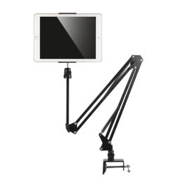 Lazy Handy -Halterung Metal Cantilever falten teleskopischer Live -Broadcast -Geräte am Bett Desktop Flat Panel Bracket