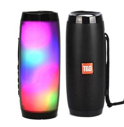 TG157 Portable LED Lamp Bluetooth Speaker Water proof Fm Radio Wireless Speakers Mini Column Subwoofer Sound Box Mp3 USB Phone Com4377242