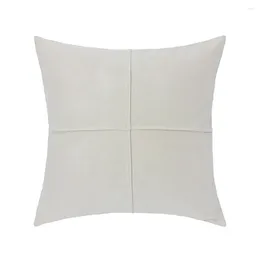 Pillow Inyahome Cross Luxury Suede White Nordic Throw Cover Home Decoration Pleated Case For Couch Chair Bed Car Decor