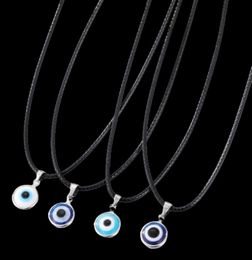 Fashion Colours Evil Eyes Pendant Necklace Turkish Eye Chains Choker Necklaces Clavicel Chains for women jewelry2149645