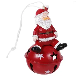 Decorative Figurines Decorations Christmas Painted Resin Iron Bell Pendant Tree (big Santa Claus Style)