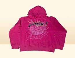 Red Sp5der Young Thug 555555 Angel Hoodies Men Women Best Quality Printing Spider Web Pullover Sweatshirts 22H08215234153