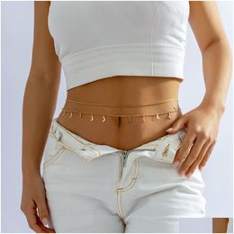 Bellyketten Boho Mtilayer Kette Damen Einfache y Kristallperlen Körper Bikini Strand Taille Sommer Schmuck Geschenk Drop Lieferung OTMKS DHLZC