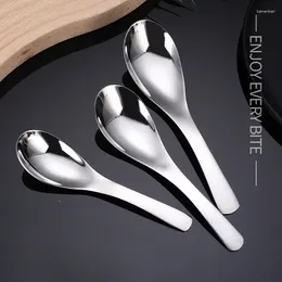 Spoons 1/3pcs 304 Stainless Steel Dinner Spoon Thickened Coffee Dessert Kitchen Tableware Set