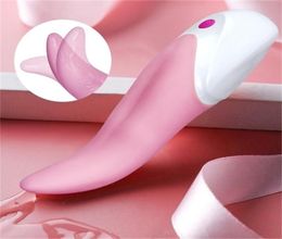 22ss Sex Toy Massager Female Vibrator Tongue Vibrating Nipple Massager Clitoris Stimulator Oral Vagina Licking Vibrators for Women2526698