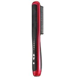 Adomaner Brush Hair Straightener Comb Fast Electric Straightening Magic Smoothing Beauty Salon Equipment Hairdressing tools Iron8458922