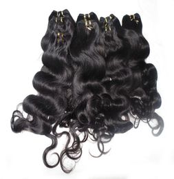 Fashion Queen Bulk Hair 20pcslot 50gpiece Body Wave Indian Human Hair Weaving With Fast Delivery1475162