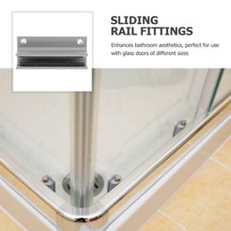 Bumpers Door Swing Stopper Bottom Guide Sliding Shower Replacement Parts Glass Track
