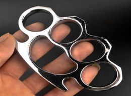 Weight about 154g Thick Steel Brass Knuckle Dusters Self Defence Personal Security Women039s and Men039s Selfdefense Pendan8312446