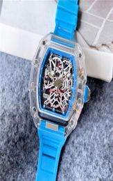 Luxury Wrist Watches Men Style Luxury Hight Quality Multifunction Rubber Band Quartz Clock 226946338