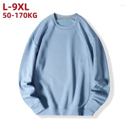 Men's Hoodies Men Sweatshirts Oversized 6xl 7xl 8xl 9xl Plus Size Long Sleeve O-Neck Pullovers Autumn Streetwear Fashion Sportswear