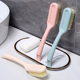 1~10PCS Long Handle Scrubbing Brush Soft Bristle Laundry Clothes Shoes Scrub Brush Portable Plastic Cleaning Brush for Kitchen