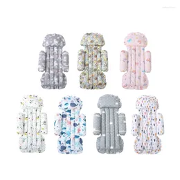 Stroller Parts Baby Cushion Pad With Pattern Soft Comfortable Toddlers Breathable Pram H37A