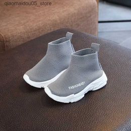 Sneakers Autumn Winter Kids Childrens Casual Shoes Slip-on Breathable Socks Slip Snow Boots Boys and Girls Q2404131