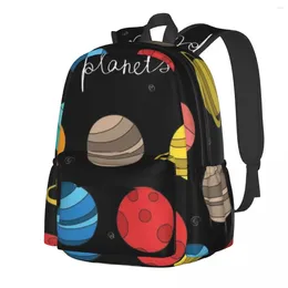 Backpack Solar System Planets Illustration Space College Backpacks Boy Kawaii School Bags Designer Big Rucksack