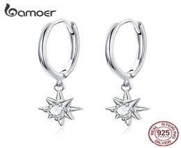 Dangle Earrings with Charm Genuine 925 Sterling Silver Bright Stars Earings for Women Fashion Jewellery SCE759 2105123659541
