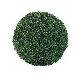 Vases Simulated Milano Green Leave Ball Artificial Plant Topiary Decorative Balls For Garden Wedding Party Home Outdoor Decor